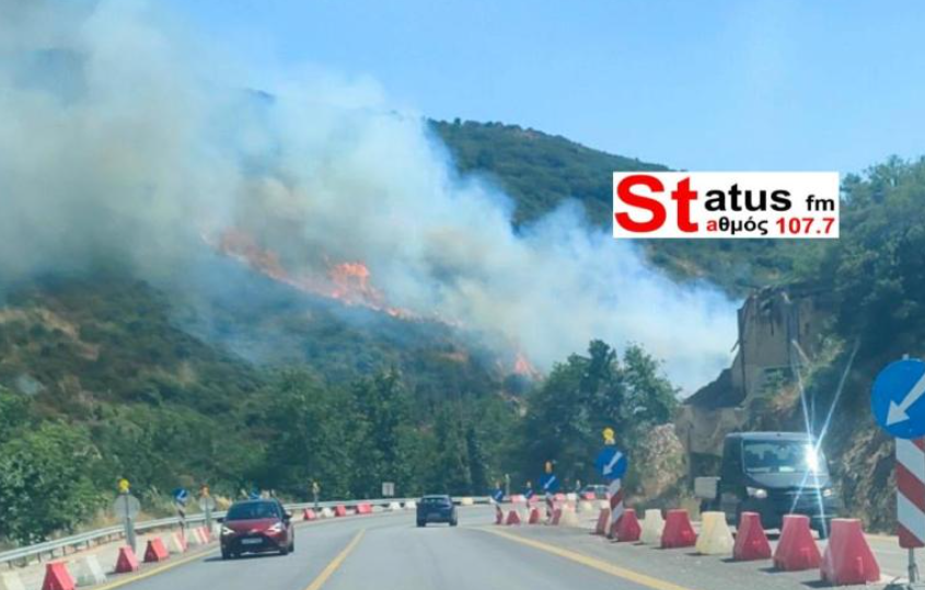 Φωτιά στα Πεύκα Θεσσαλονίκης, 112 στους κατοίκους: Επιχειρούν αεροσκάφη και ελικόπτερο